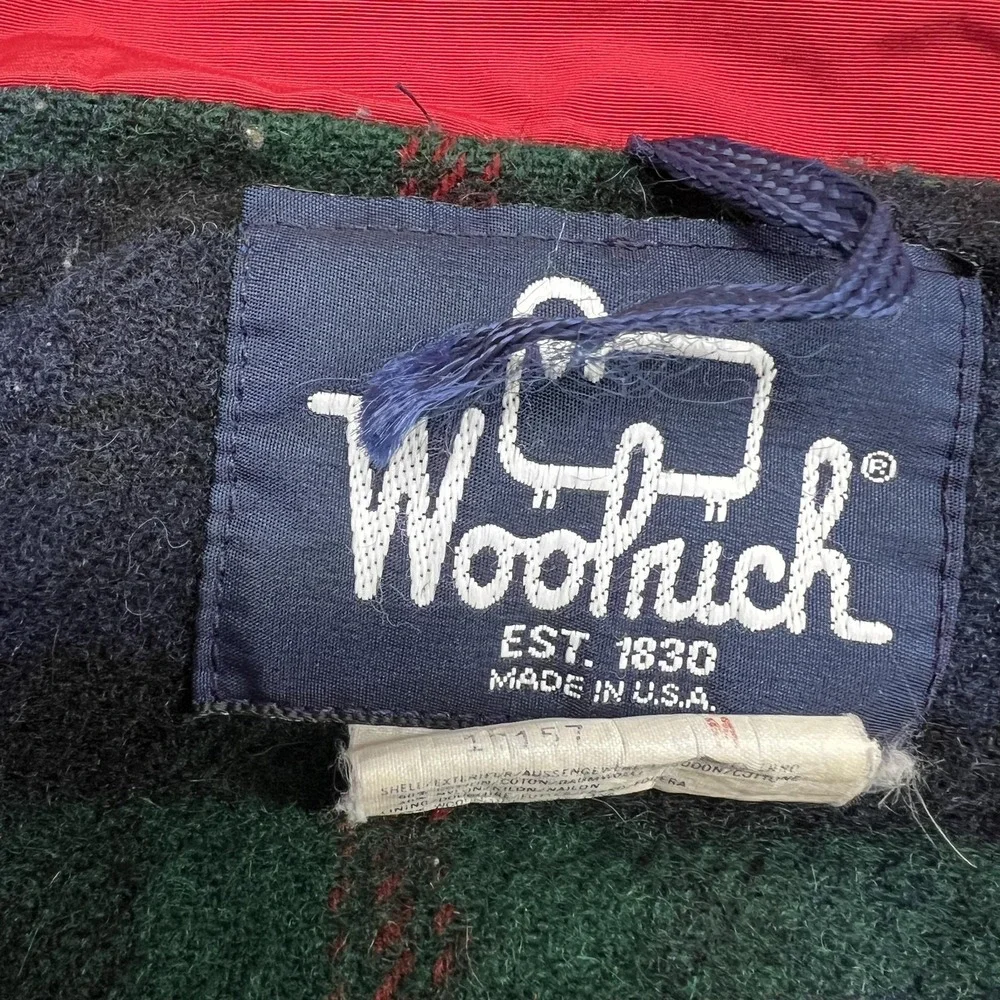 Vintage Woolrich Jacket Mens M Red Bomber Wool Lined Outdoor‎ Made USA 80s